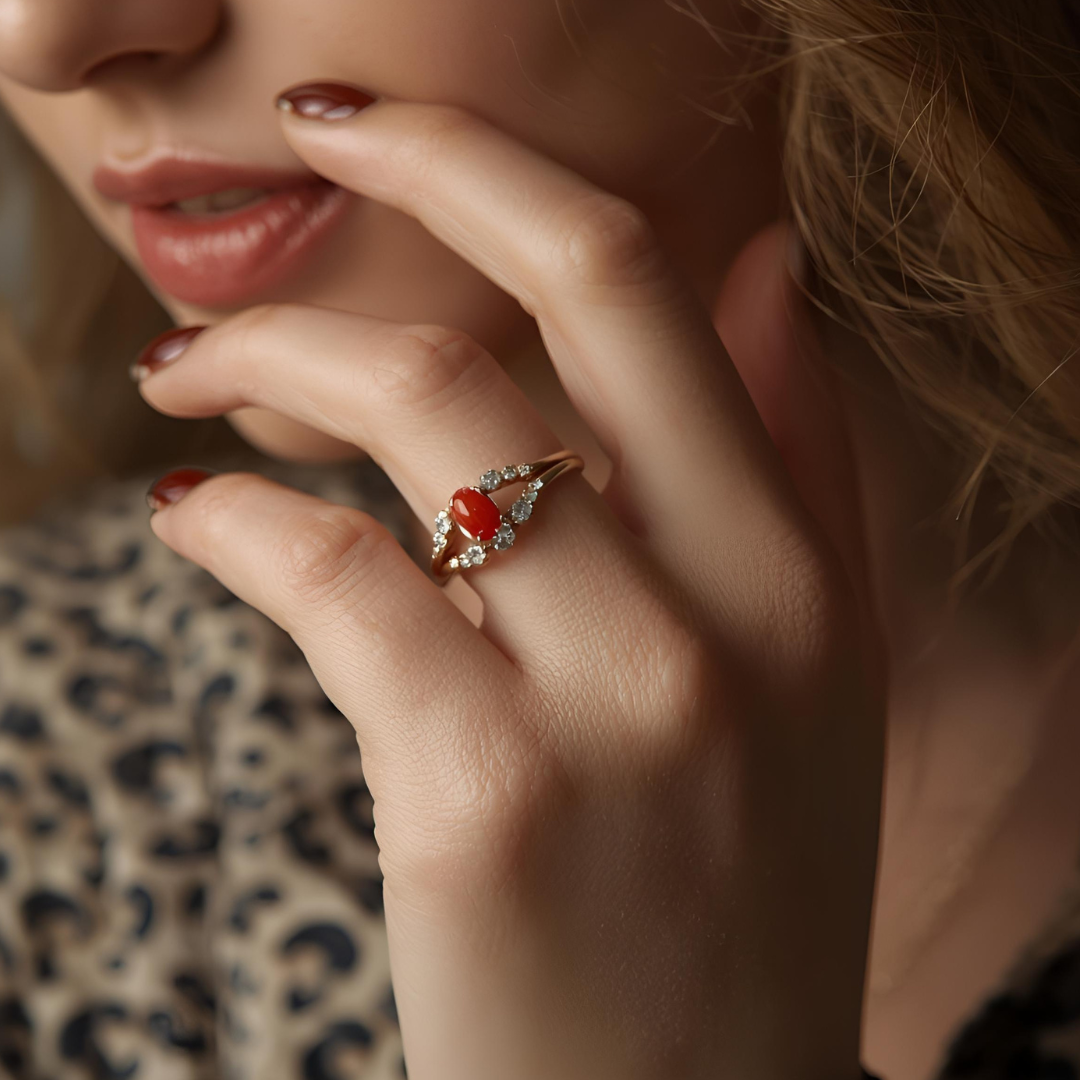 Can I Wear A Red White Coral Stone On The Left-Hand Ring Finger
